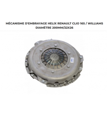 Mécanisme Embrayage Helix Clio 16s et Williams